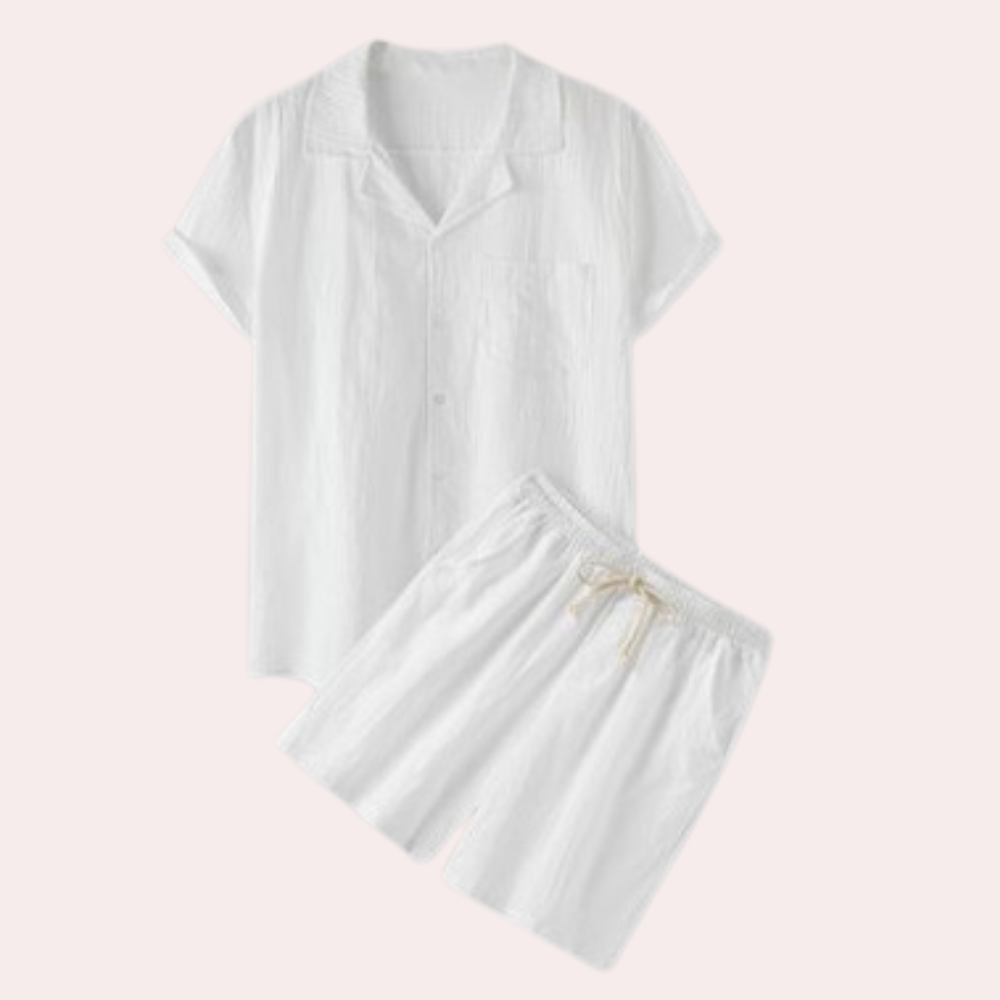 Variant image for Herren Set Schwarz Größe M Baumwolle – Bequemes Männer Outfit für Freizeit und Sommer-21