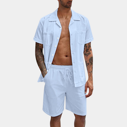 Herren Set Schwarz Größe M Baumwolle – Zweiteiliges Set für Männer mit Eleganz und Komfort-3