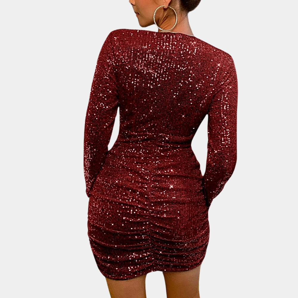 Eloisa - Festliches Damenkleid Mit Pailletten Für Elegante Anlässe-6