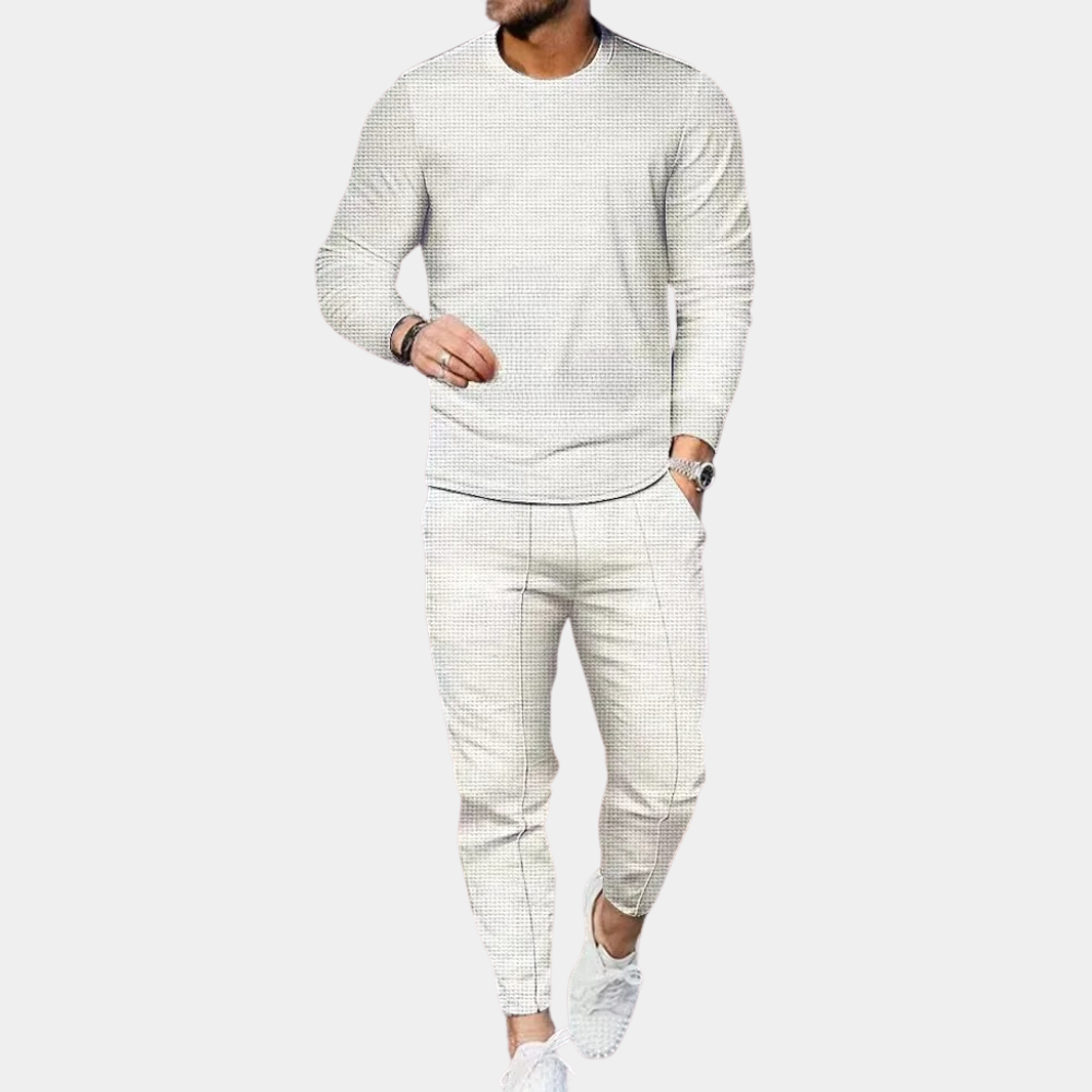 Herren Set Weiß Größe M Baumwolle – Bequemes Sommer Outfit für Männer-3