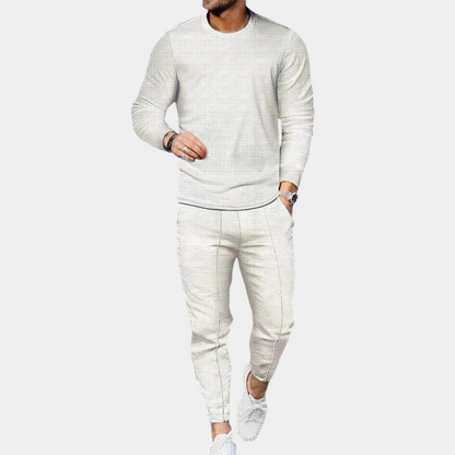 Herren Set Weiß Größe M Baumwolle – Bequemes Sommer Outfit für Männer-3