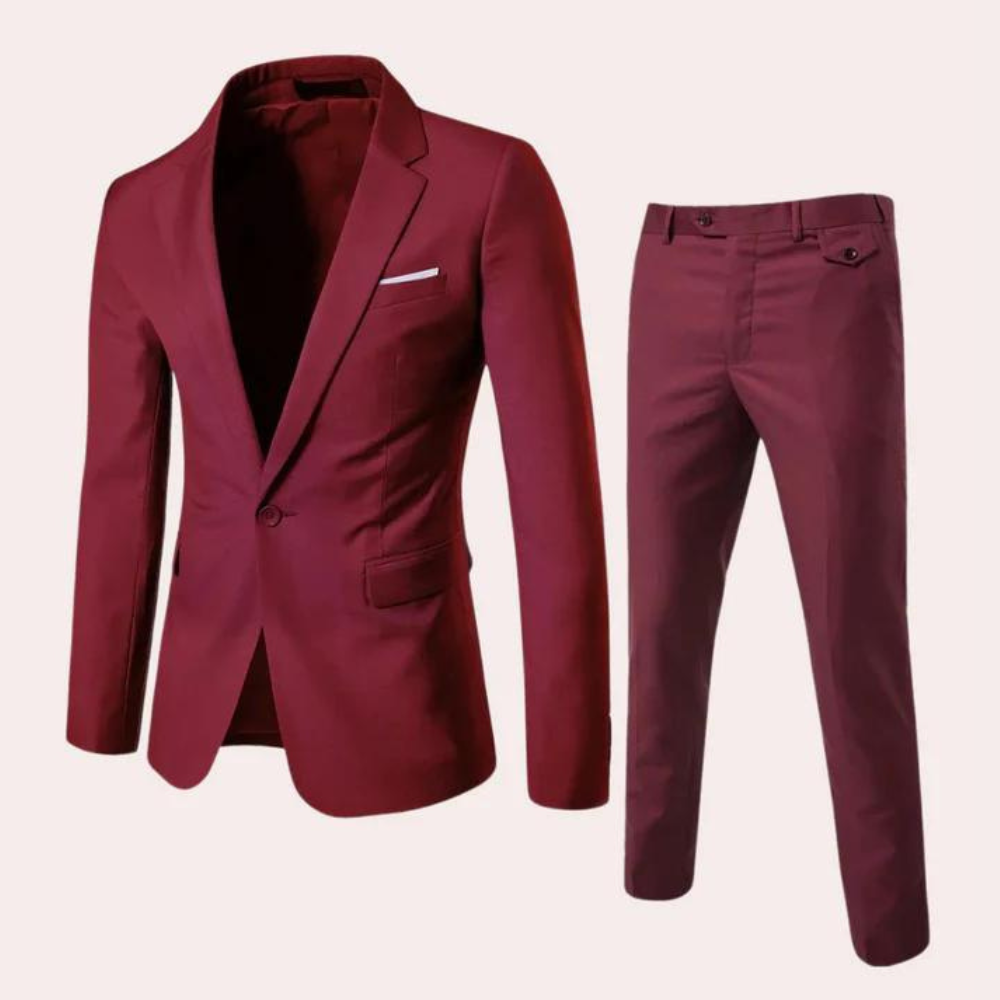 Variant image for Mart - Men's Black Suit Set with Tailored Blazer & Pants for Weddings-25