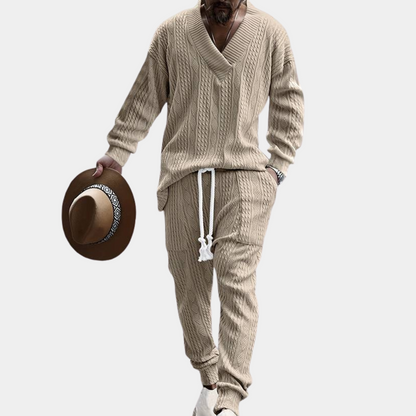 Variant image for Herren Strick Set Khaki Größe M Baumwolle-5