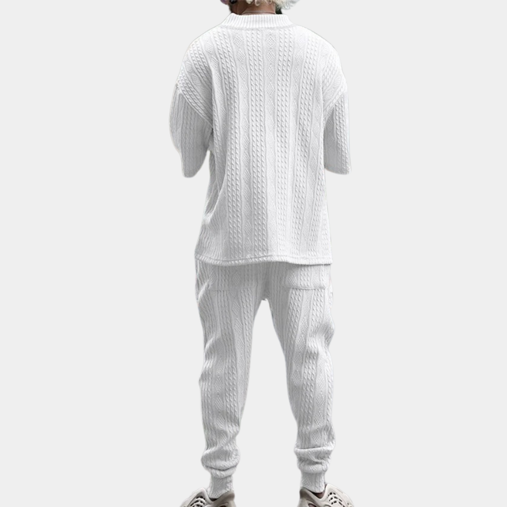 Herren Strick Set Khaki Größe M Baumwolle-2