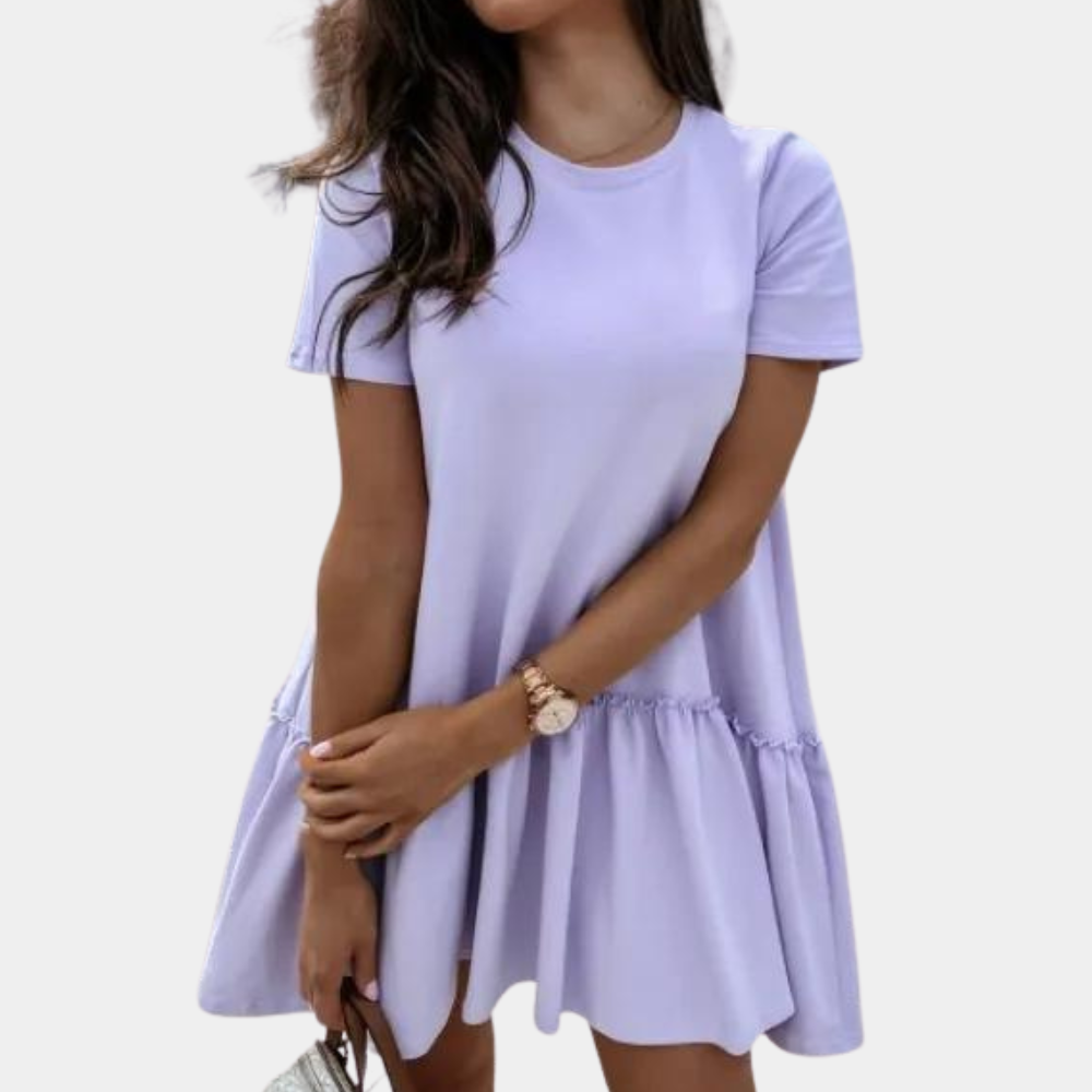 Variant image for Damen Mini Kleid Khaki Größe M Baumwolle - Sommerkleider Damen für Vielseitige Anlässe-9