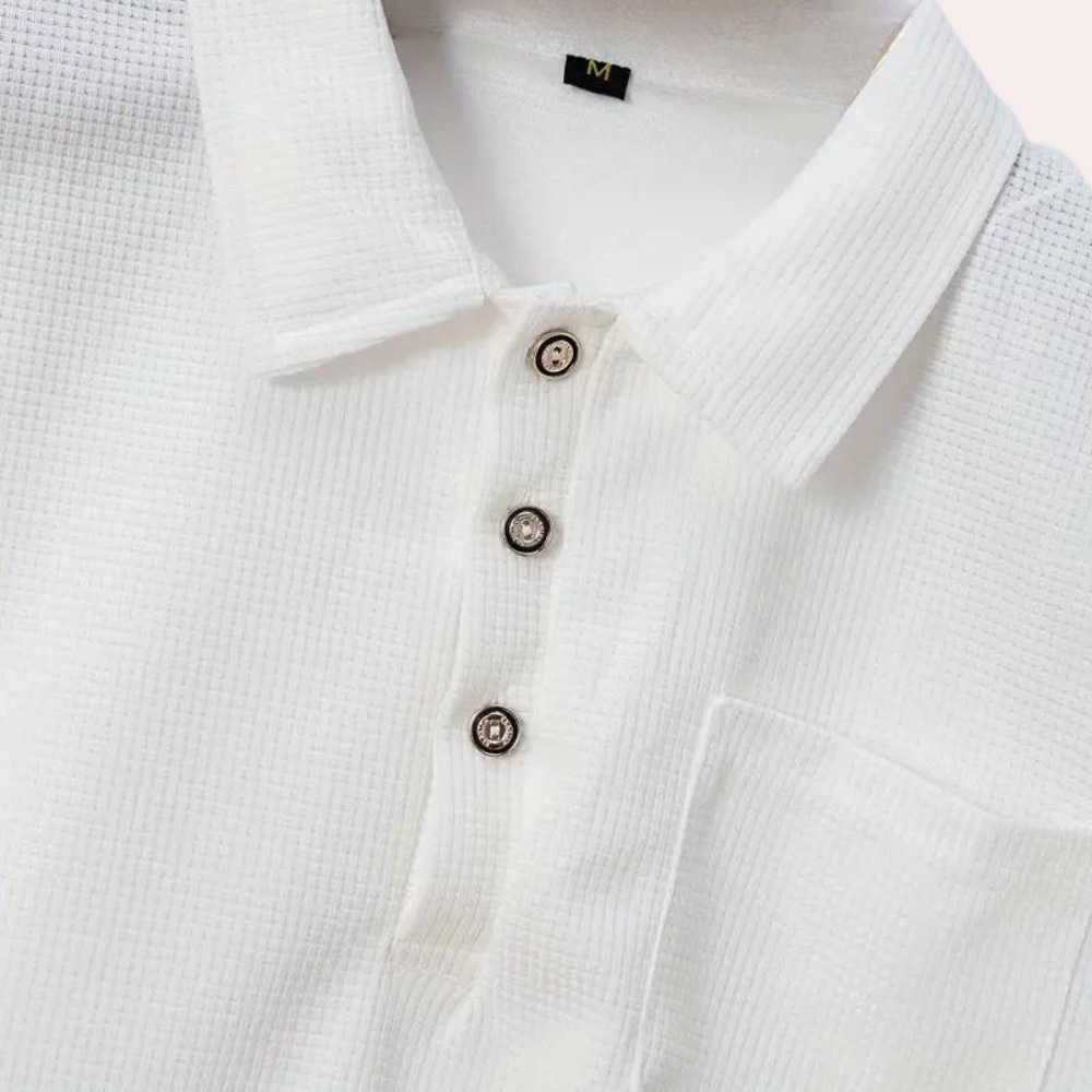Herren Polo Shirt Klassischer Schnitt Bequem Baumwolle Ideal Für Jeden Anlass-5