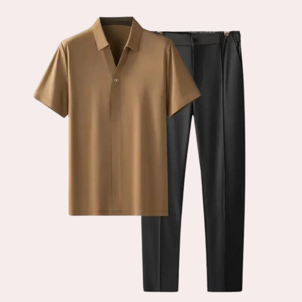 Herren Freizeit Set Schwarz Größe M Baumwolle-4