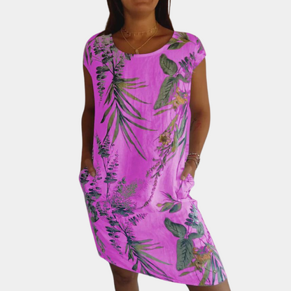 Damen Sommerkleid Weiß Größe M Baumwolle Elegantes Design für Freizeit und Anlässe-3