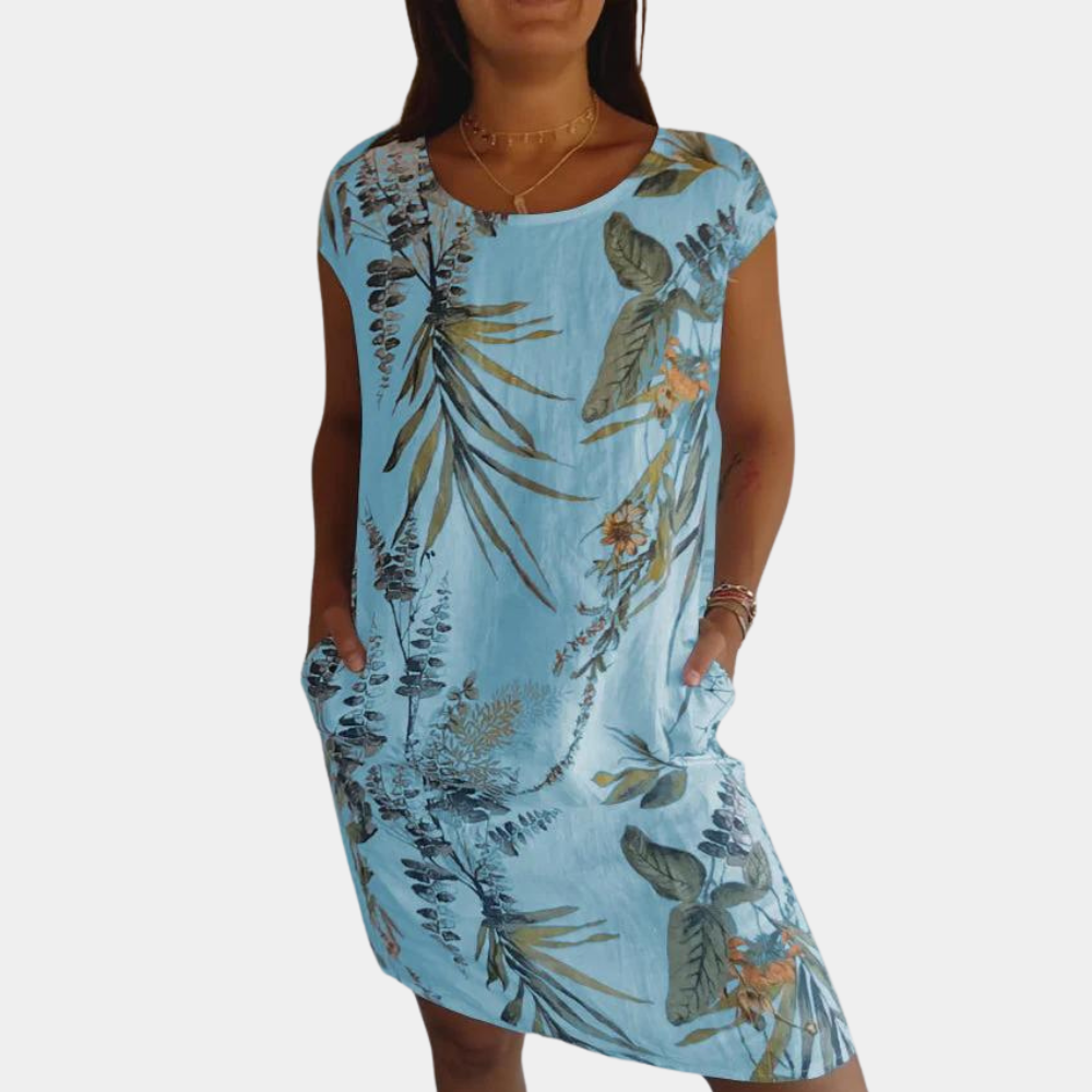Damen Sommerkleid Weiß Größe M Baumwolle Elegantes Design für Freizeit und Anlässe-5