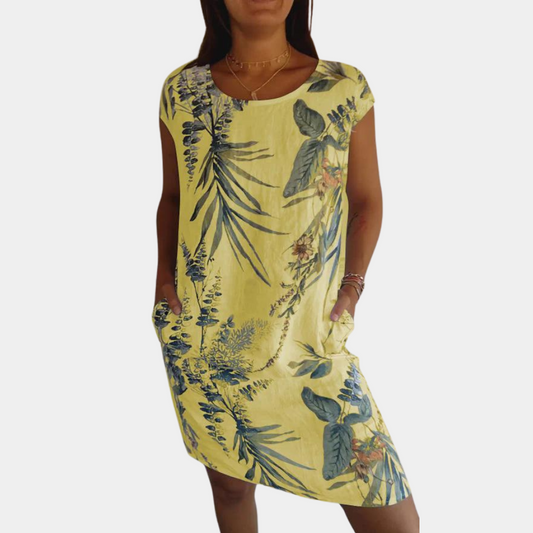 Damen Sommerkleid Weiß Größe M Baumwolle Elegantes Design für Freizeit und Anlässe-1