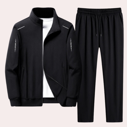Herren Trainingsanzug Schwarz Größe M Polyester-1