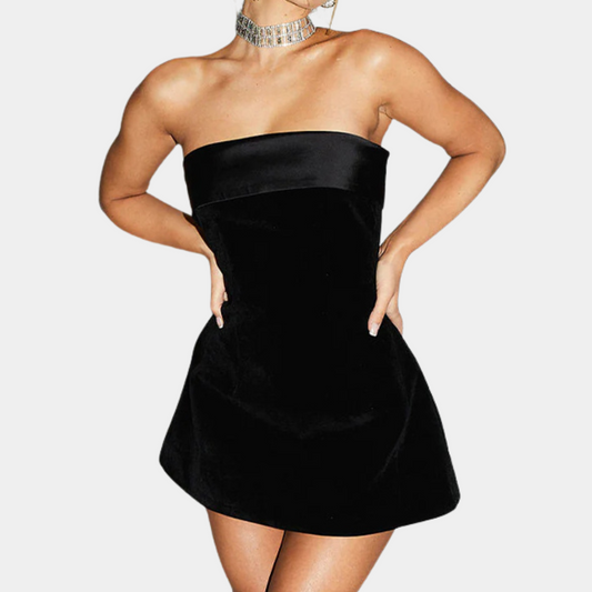 Elegantes Damen Mini-Kleid aus Atmungsaktivem Stoff für Sommerkleider-1