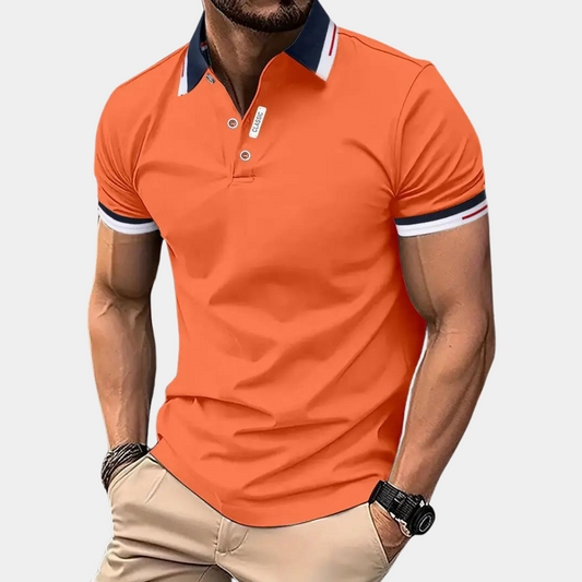 Herren Polo Shirt Grün Größe M Baumwolle Atmungsaktiv Casual Stilvoll-1