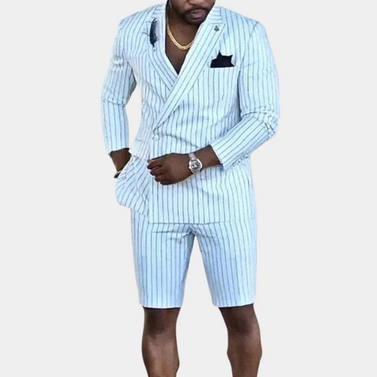 Herren Set Weiß Größe M Baumwolle Zweiteiliges Set für Männer-1