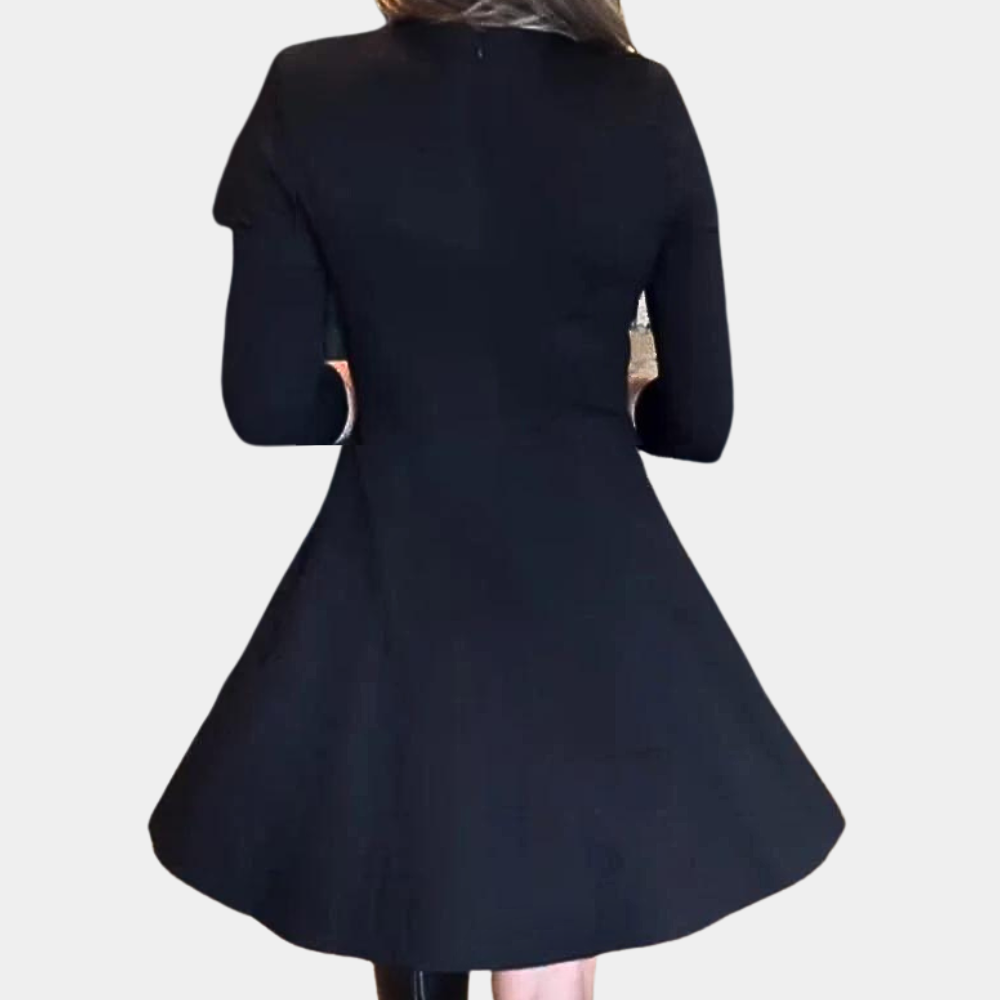 Damen A-Linien Kleid Braun Größe M Polyester - Elegantes Sommerkleid für jeden Anlass-3
