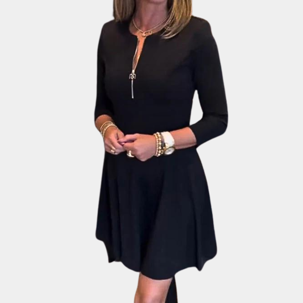 Variant image for Damen A-Linien Kleid Braun Größe M Polyester - Elegantes Sommerkleid für jeden Anlass-6