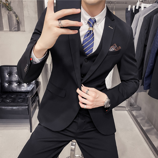 Nikola - Luxury Three-Part Men's Suit Set for Comfort, Style & Versatility-1