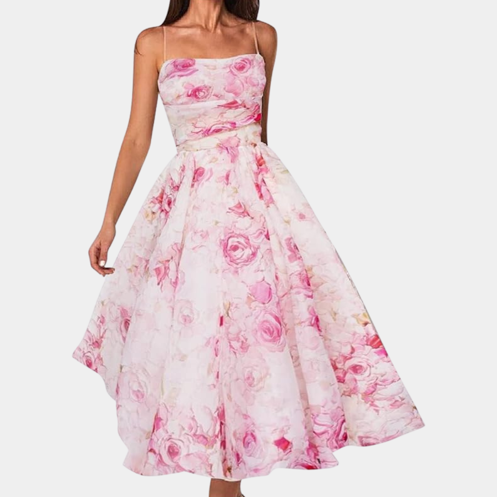 Variant image for Elegantes Midi-Kleid Damen - Atmungsaktive Sommerkleider Mit Zeitlosem Design-6