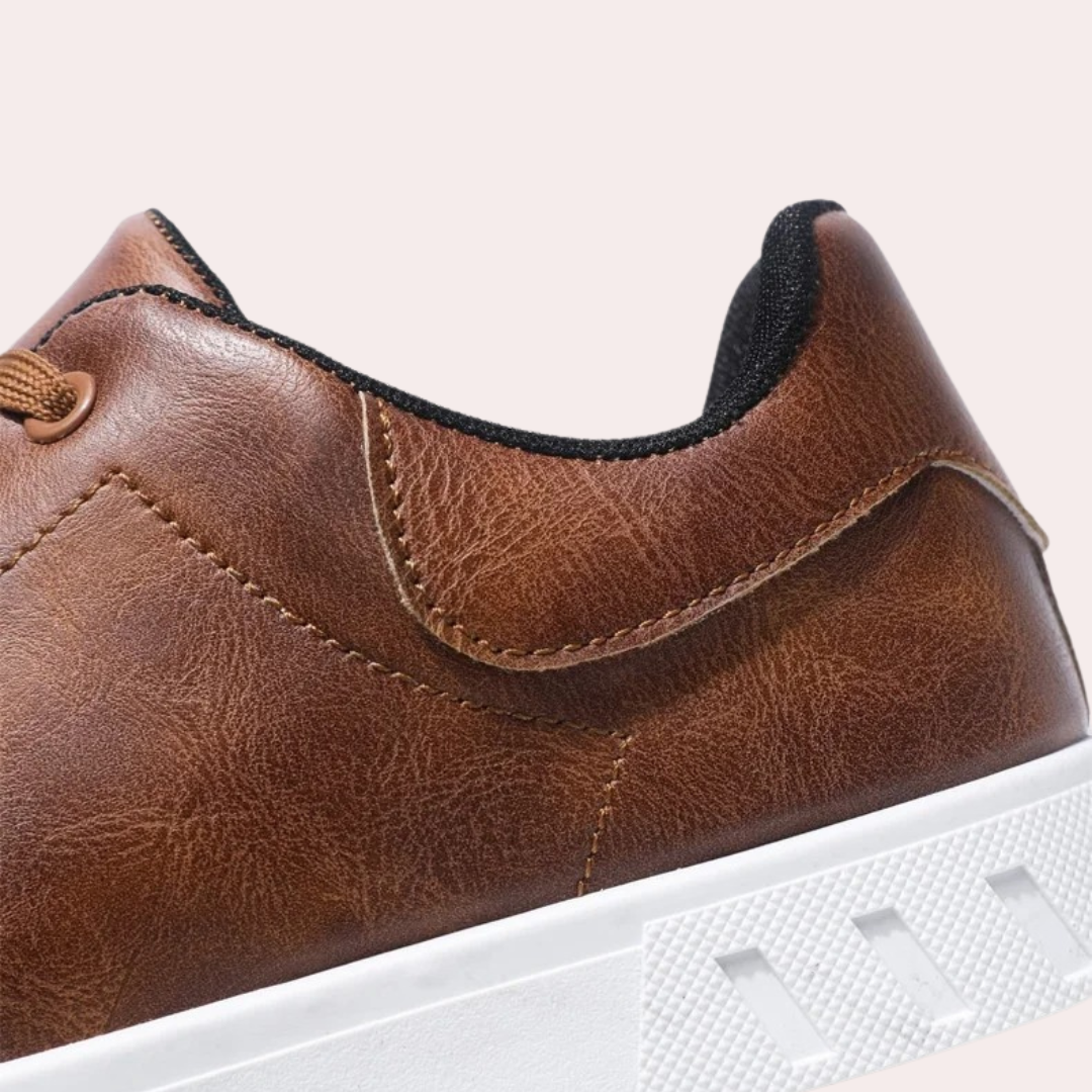 Herren Schuhe Dunkelbraun Größe 42 Leder-5