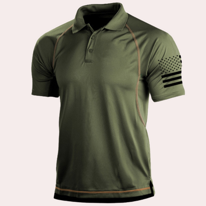 Herren Polo Shirt Taktisch Atmungsaktiv Baumwolle Modern Casual-2