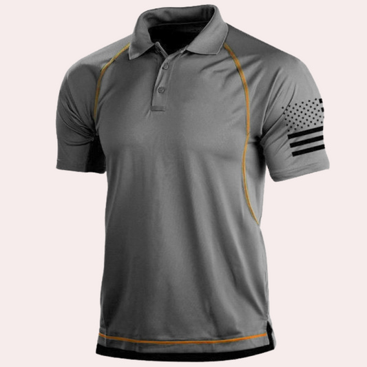 Herren Polo Shirt Taktisch Atmungsaktiv Baumwolle Modern Casual-1
