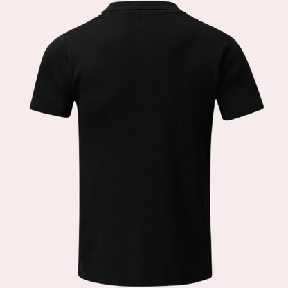 Herren Polo Shirt Auffälliges Muster Bequem Baumwolle-3