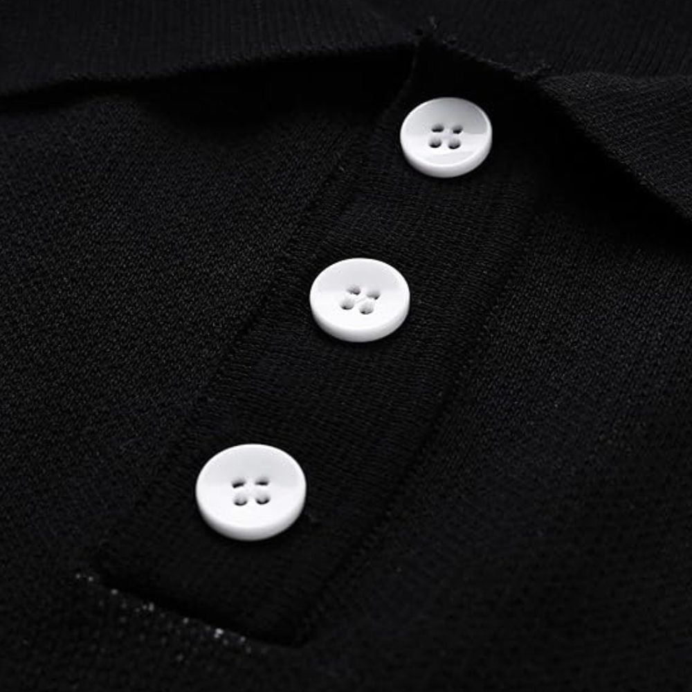 Herren Polo Shirt Auffälliges Muster Bequem Baumwolle-4