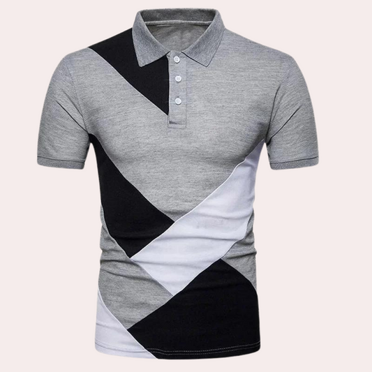 Herren Poloshirt Kontrast Modern Bequem Baumwolle - Stilvolles Polo Shirt für Casual und Formelle Anlässe-1