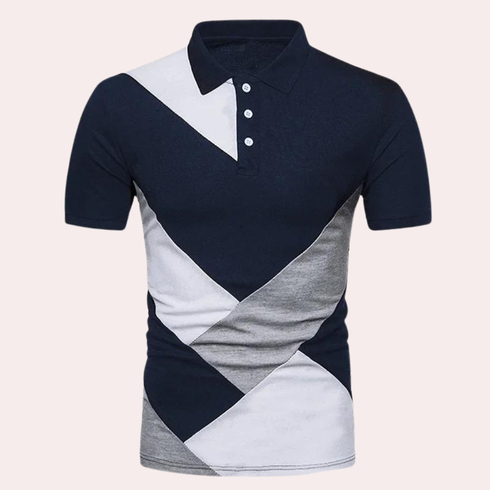 Herren Poloshirt Kontrast Modern Bequem Baumwolle - Stilvolles Polo Shirt für Casual und Formelle Anlässe-2