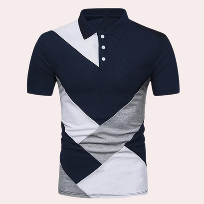 Herren Poloshirt Kontrast Modern Bequem Baumwolle - Stilvolles Polo Shirt für Casual und Formelle Anlässe-2