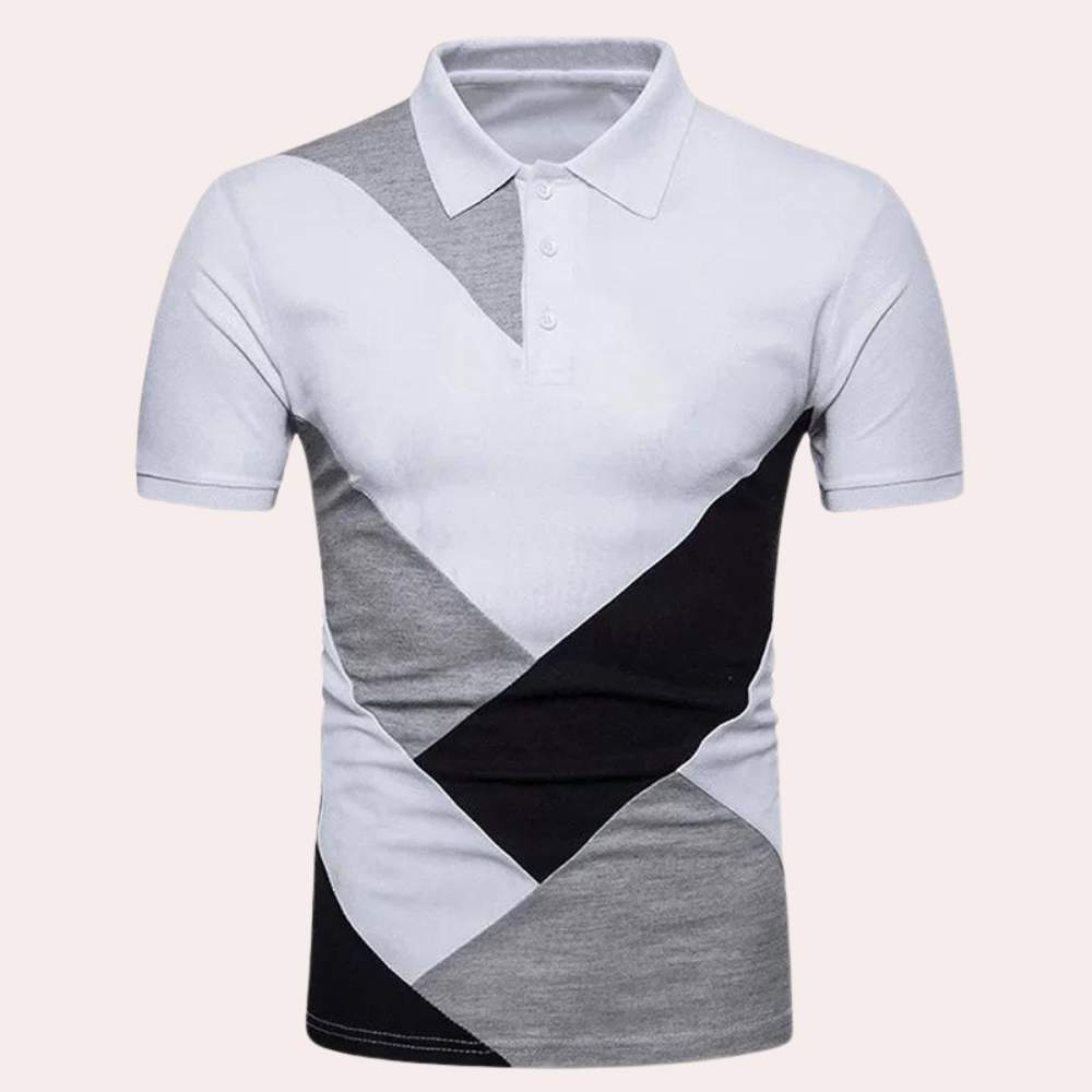 Herren Poloshirt Kontrast Modern Bequem Baumwolle - Stilvolles Polo Shirt für Casual und Formelle Anlässe-3