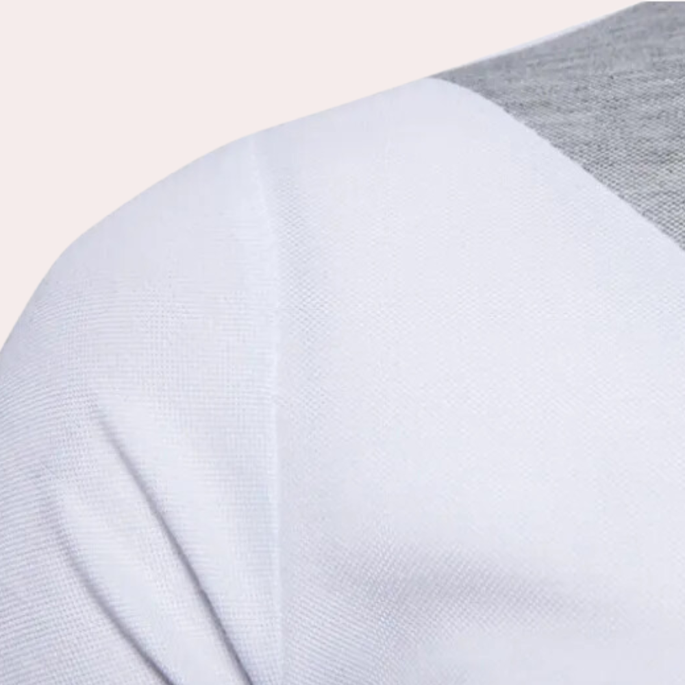 Herren Poloshirt Kontrast Modern Bequem Baumwolle - Stilvolles Polo Shirt für Casual und Formelle Anlässe-5