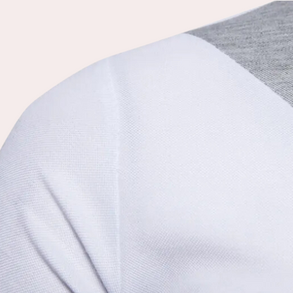 Herren Poloshirt Kontrast Modern Bequem Baumwolle - Stilvolles Polo Shirt für Casual und Formelle Anlässe-5