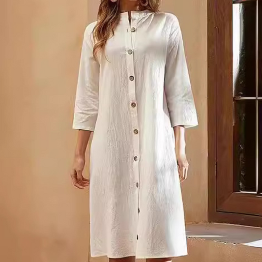 Damen Maxikleid Weiß Größe M Polyester Festlich Elegantes Kleid für Hochzeitsgast-1