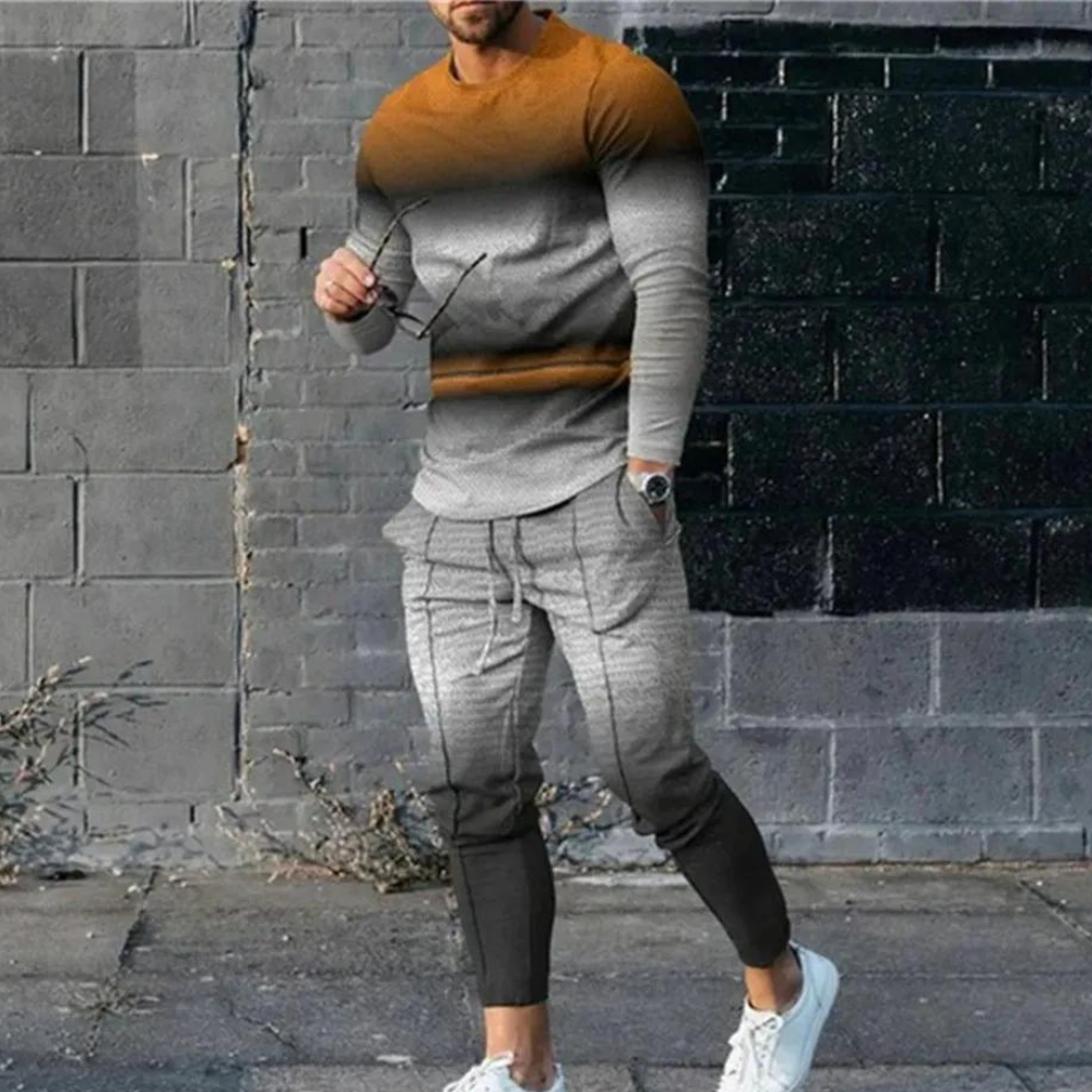 Herren Set Blau Größe M Baumwolle 2-teiliges Sommer Outfit-1