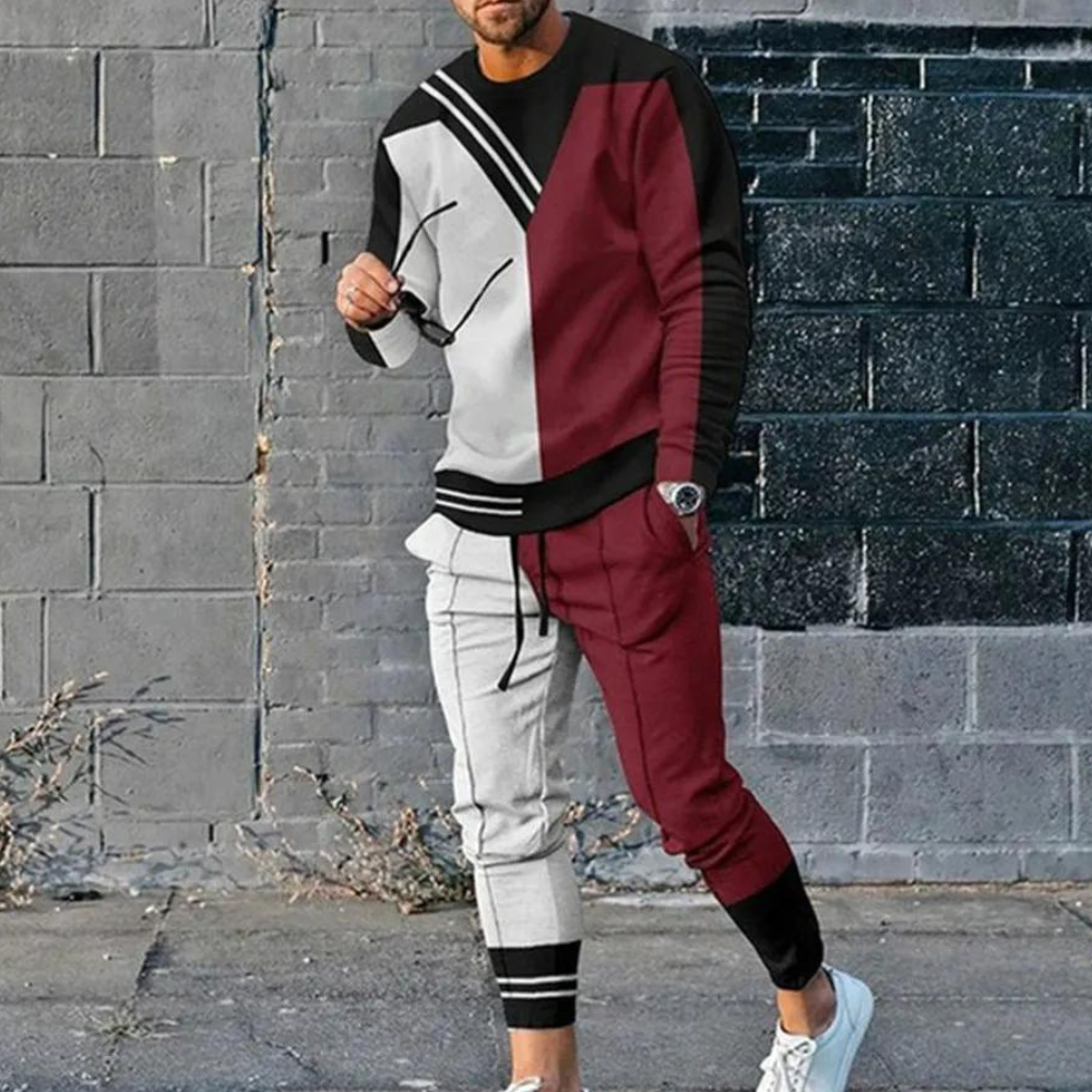 Herren Set Blau Größe M Baumwolle 2-teiliges Sommer Outfit-4