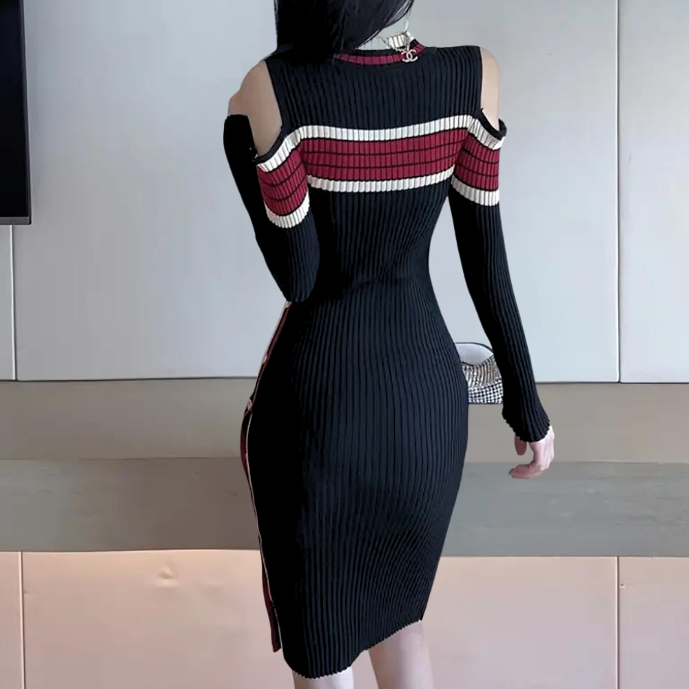 Eluned - Trendiges Sommerkleid Damen mit Kalten Schultern und Weichem Stoff-4