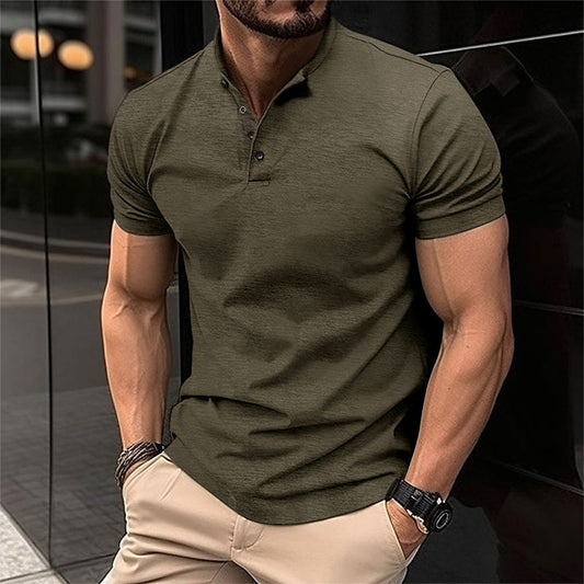 Herren Poloshirt Blau Größe M Baumwolle – Elegantes Design für Freizeit und Formalitäten-1