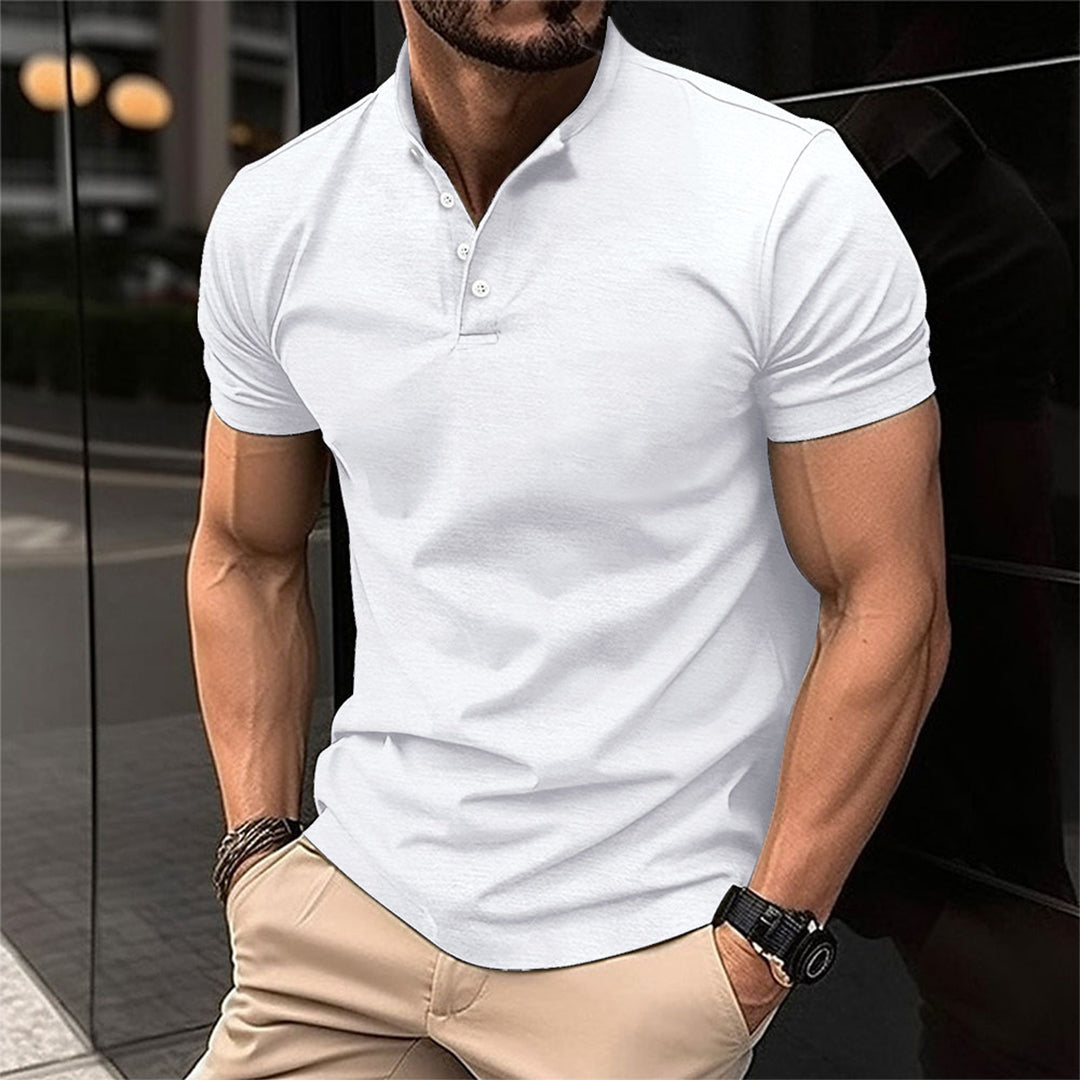 Herren Poloshirt Blau Größe M Baumwolle – Elegantes Design für Freizeit und Formalitäten-2