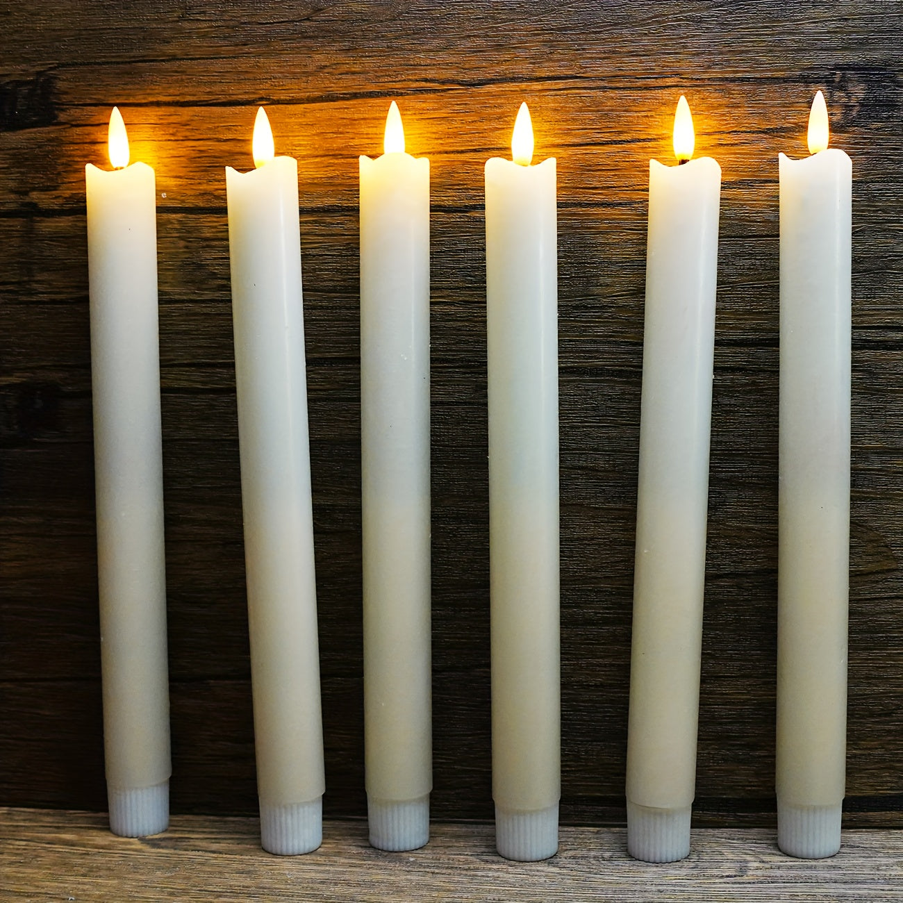 CandleLuxe – 6 LED-Stabkerzen mit Fernbedienung für luxuriöse Eventbeleuchtung 4