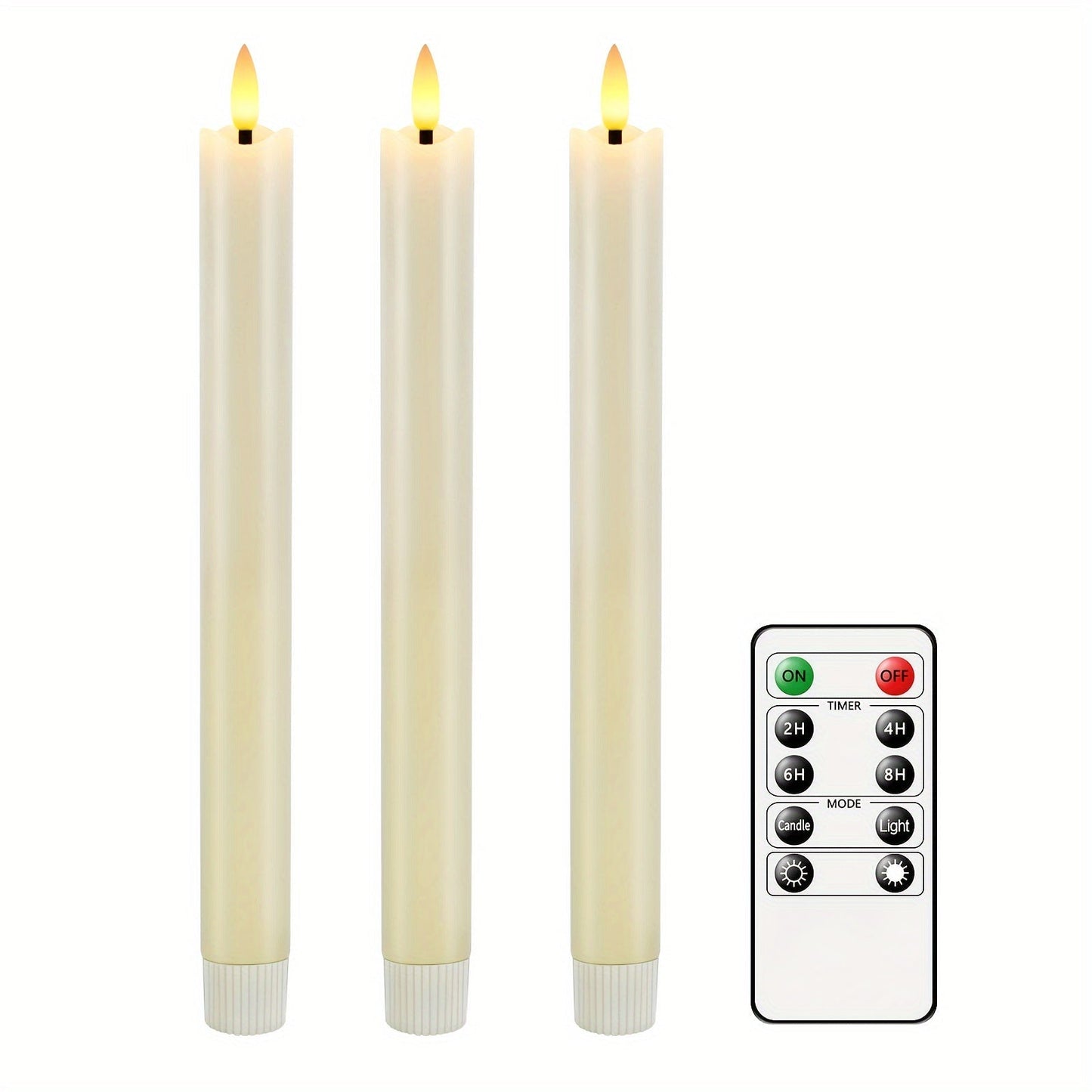 CandleLuxe – 6 LED-Stabkerzen mit Fernbedienung für luxuriöse Eventbeleuchtung 5