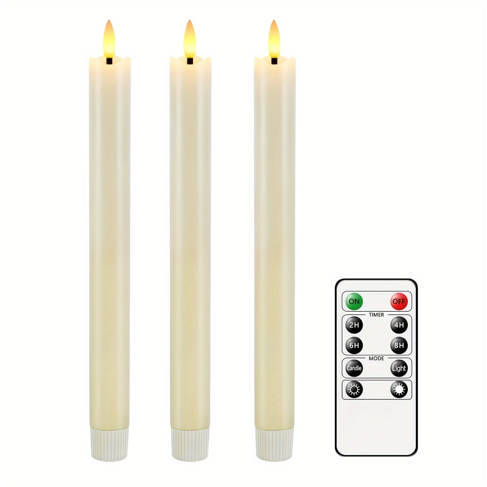 CandleLuxe – 6 LED-Stabkerzen mit Fernbedienung für luxuriöse Eventbeleuchtung 5