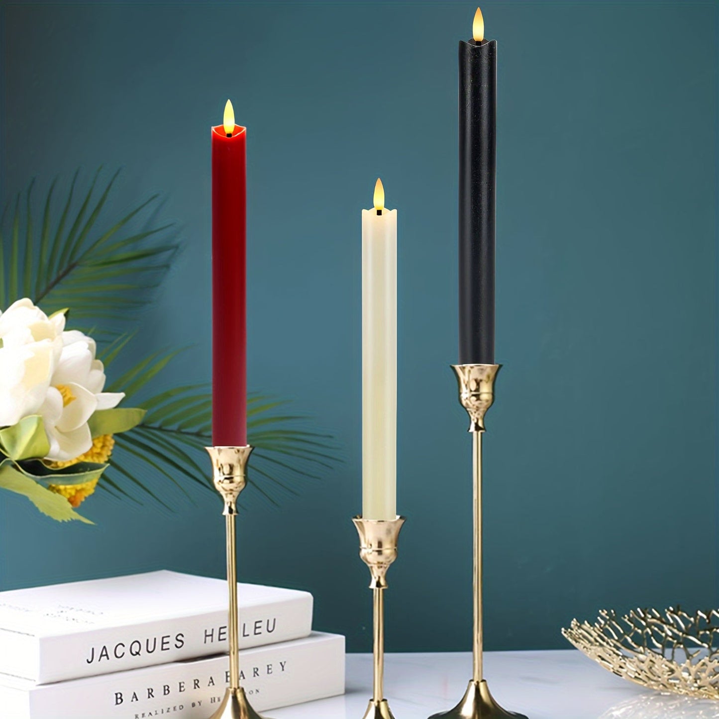 CandleLuxe – 6 LED-Stabkerzen mit Fernbedienung für luxuriöse Eventbeleuchtung 8