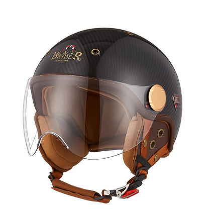 Carbon Fiber Motorcycle Helmet Lightweight Durable CE Certified 0