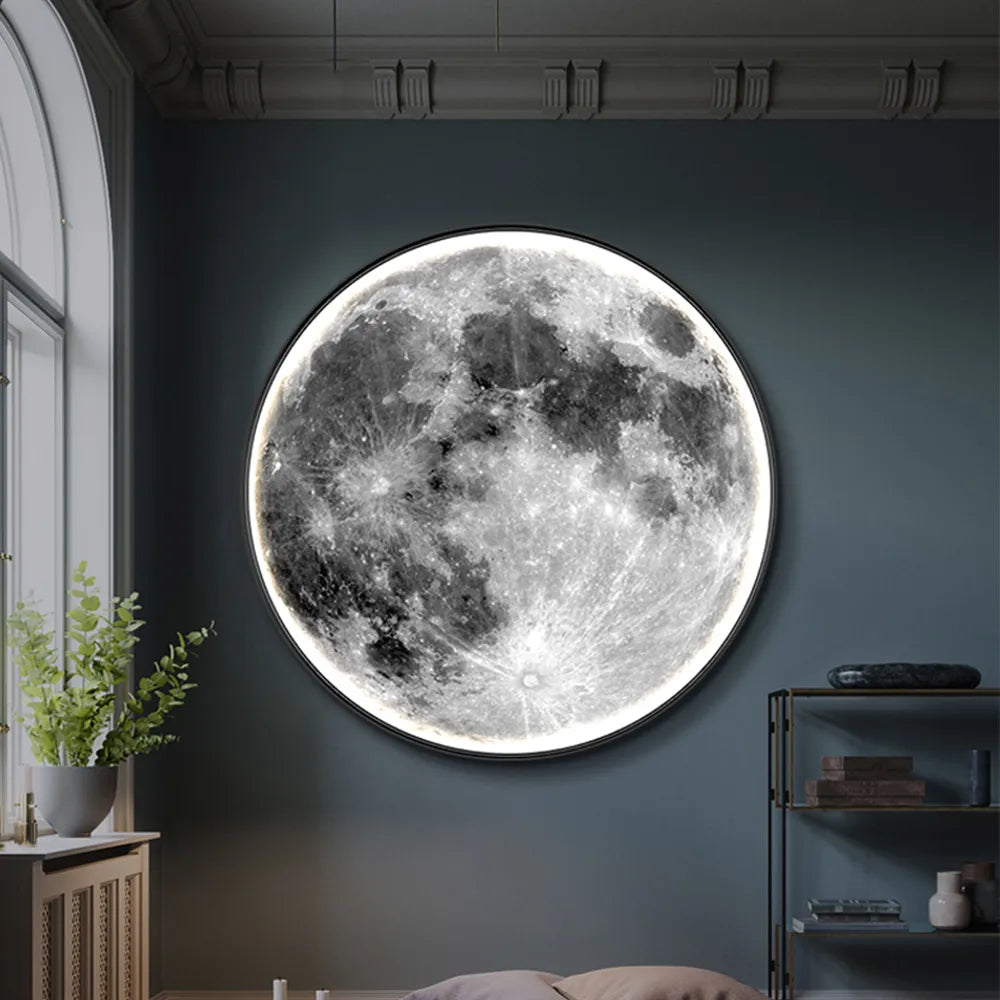 CelestialGlow – LED-Wandleuchte in Mondform 2