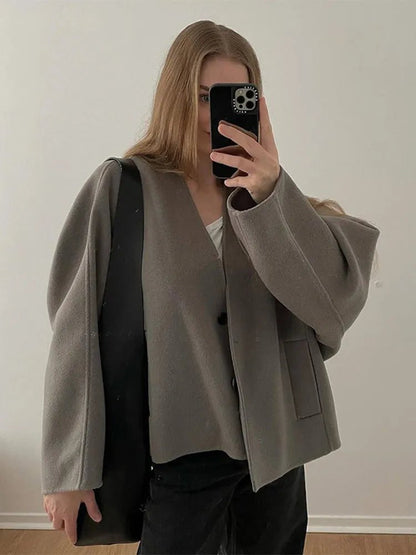 Charee | Übergroßer warmer Wintermantel für Damen 2