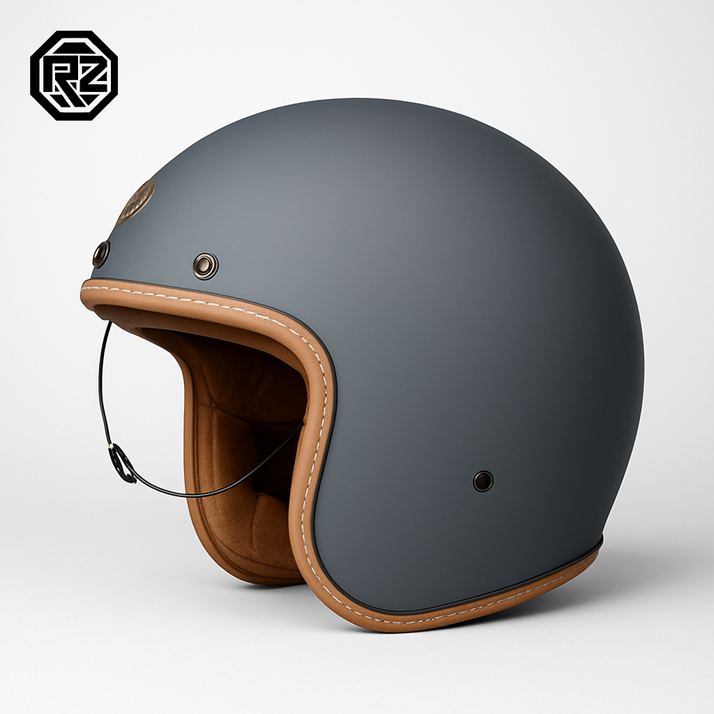 Men's motorcycle helmet DOT-approved lightweight UV protection ABS shell