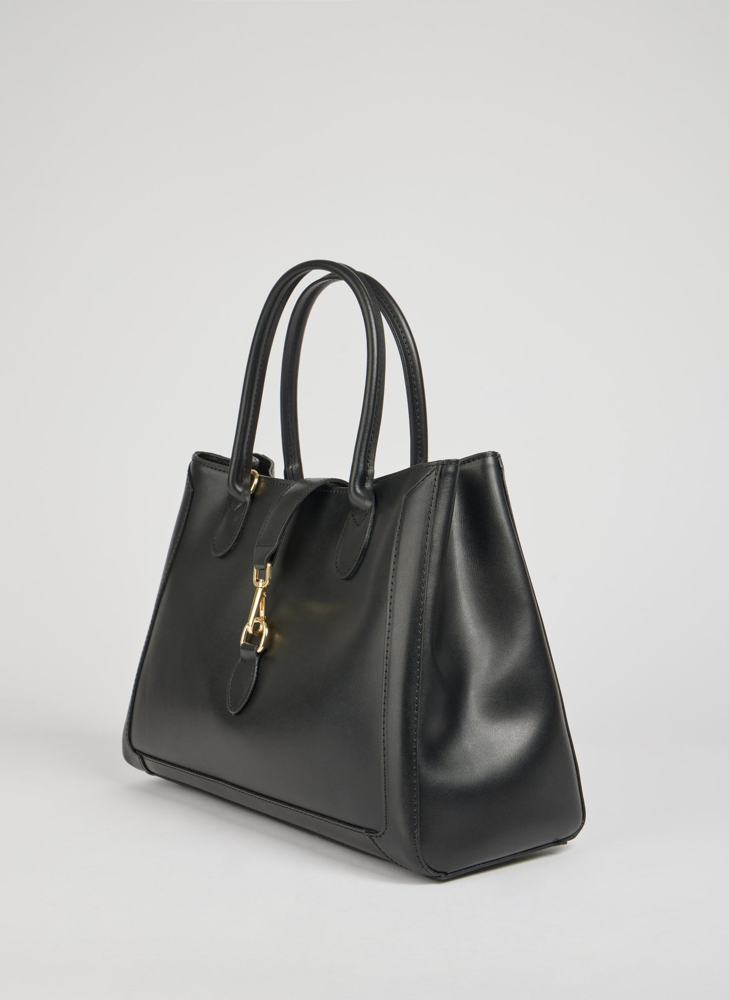 Chloe-Tasche aus gebürstetem schwarzem Leder 1