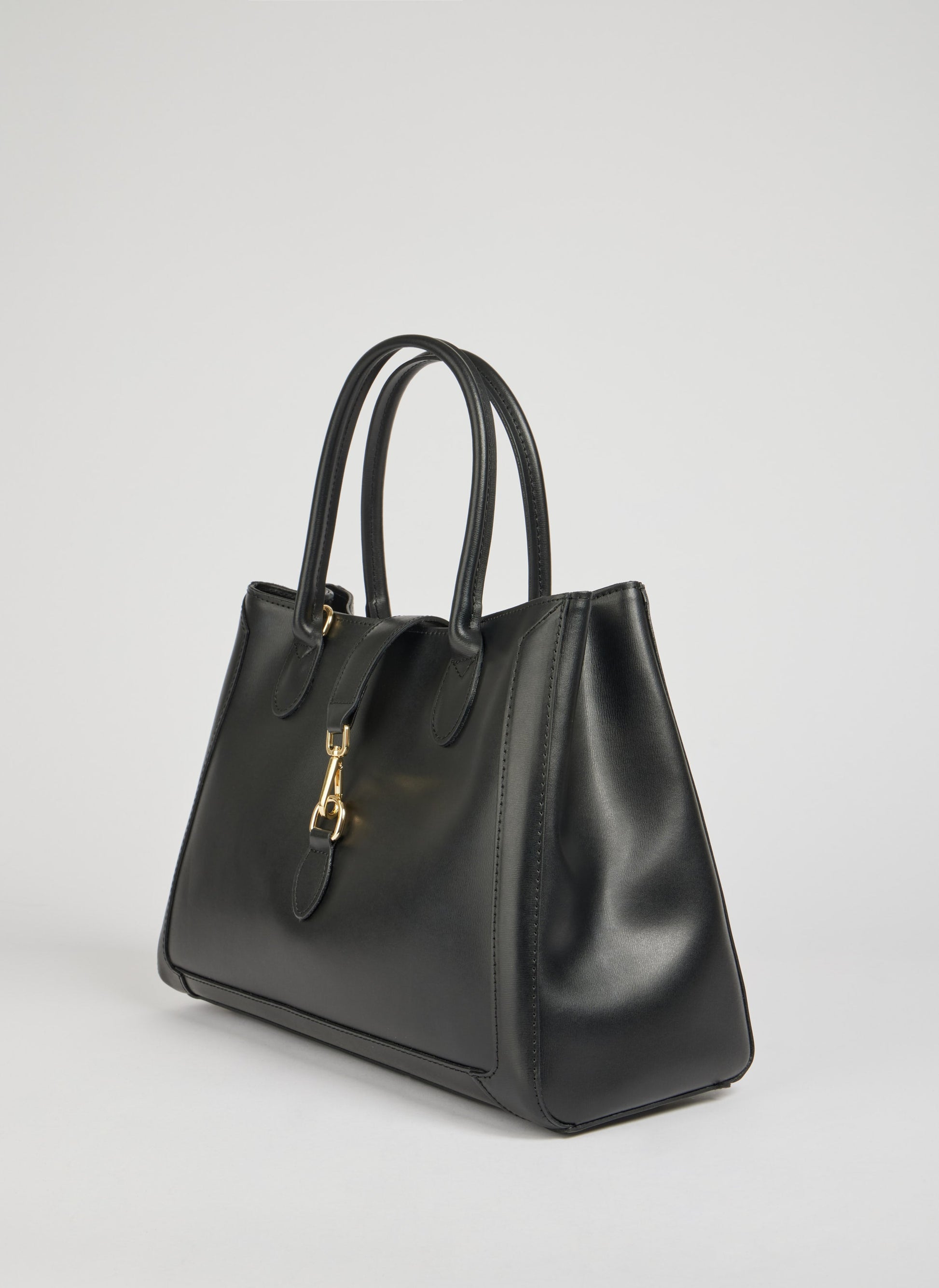Chloe-Tasche aus gebürstetem schwarzem Leder 1