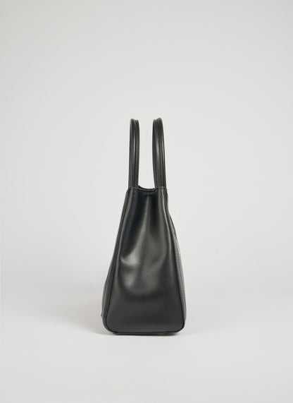 Chloe-Tasche aus gebürstetem schwarzem Leder 2